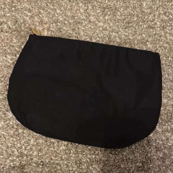 Yves Saint Laurent Black Cosmetic Pouch with Gold Logo - Picture 5 of 6